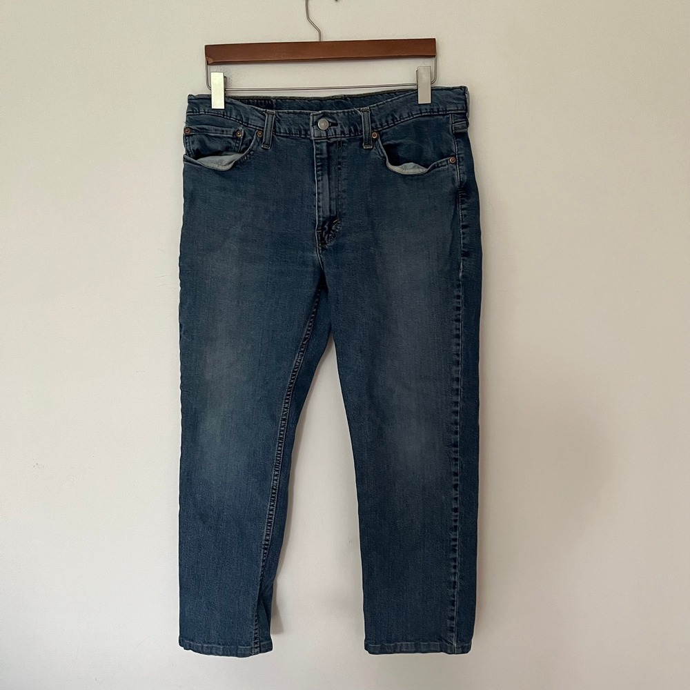 Levis 511 Slim Fit Jeans Mens 36x32 Medium Wash Blue Denim Low Rise